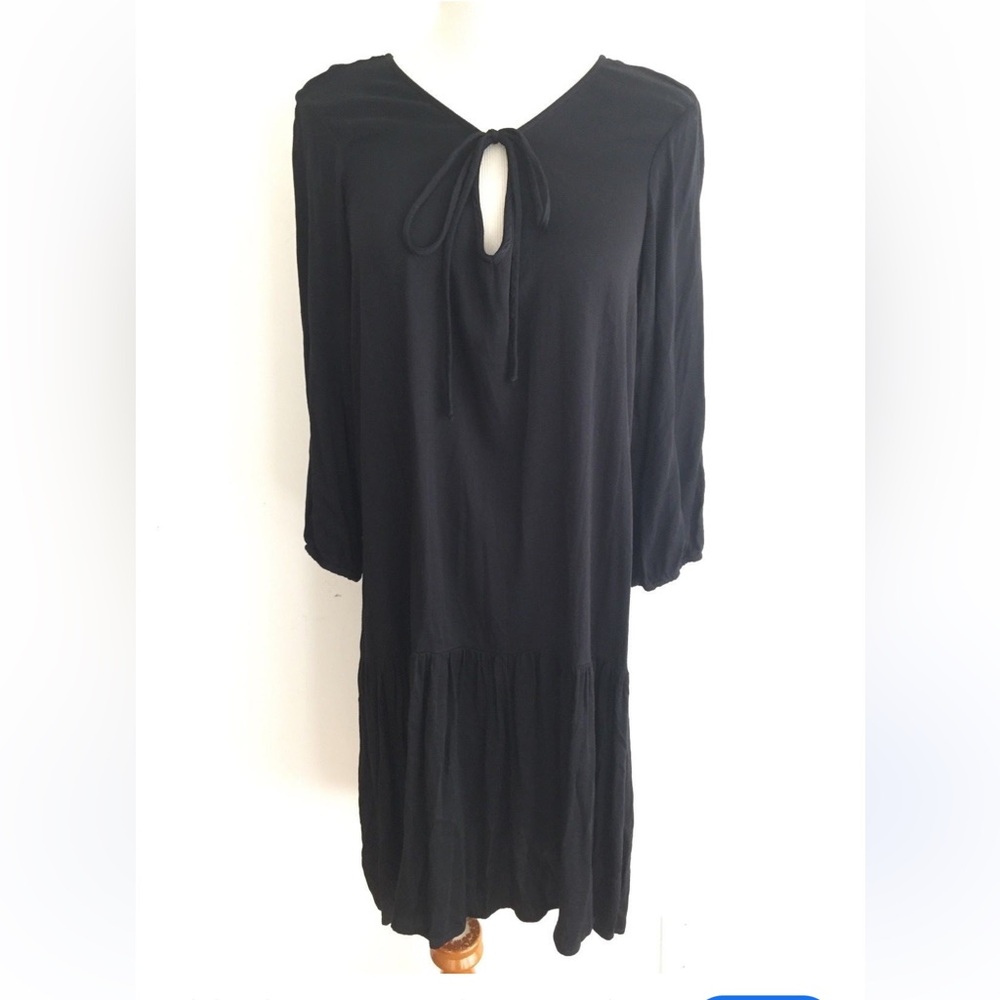Michael Stars Black Tiered Midi Dress or Swimsuit Coverup Cover Up Size XS
